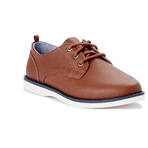 Wonder Nation Brown Kids Dress Shoes for Boys Size 1